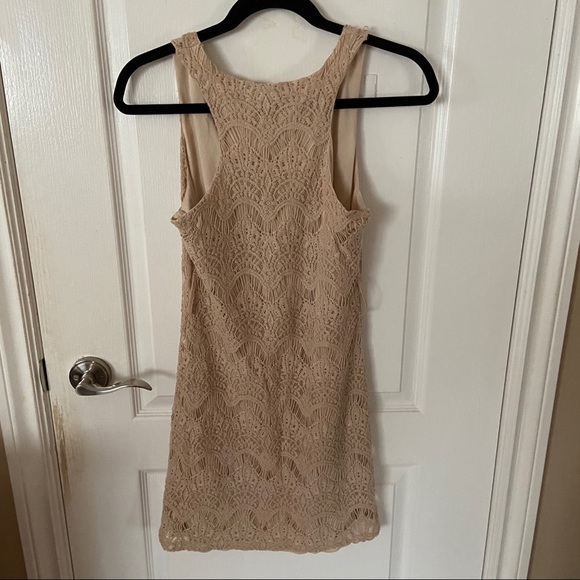 Cream Bohemian Lace Dress - Picture 5 of 6